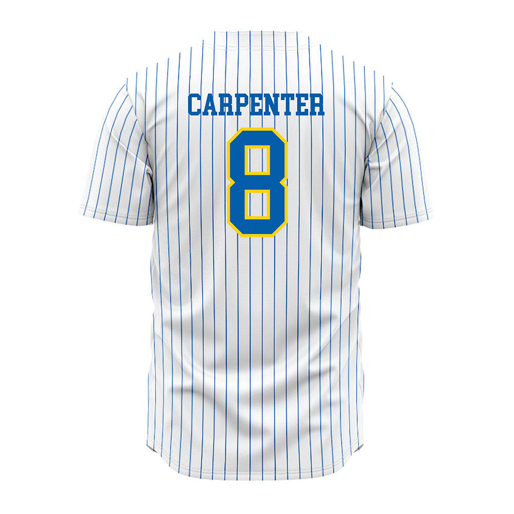 Southeastern - NCAA Baseball : Hayden Carpenter - White Pinstripe Jersey-1
