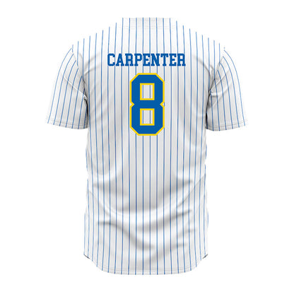 Southeastern - NCAA Baseball : Hayden Carpenter - White Pinstripe Jersey-1