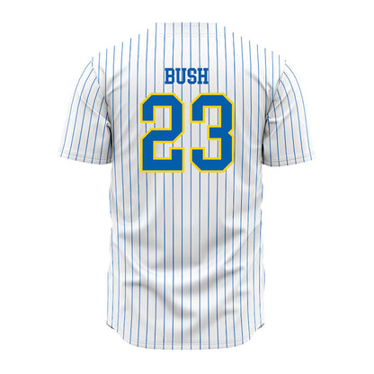 Southeastern - NCAA Baseball : Jeremiah Bush - White Pinstripe Jersey-1
