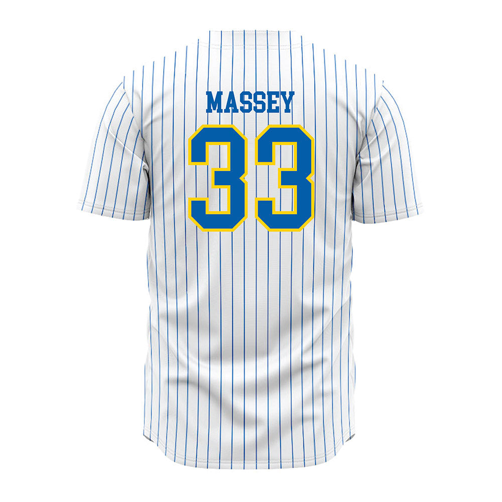 Southeastern - NCAA Baseball : Gabe Massey - White Pinstripe Jersey-1