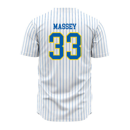 Southeastern - NCAA Baseball : Gabe Massey - White Pinstripe Jersey-1