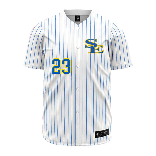 Southeastern - NCAA Baseball : Jeremiah Bush - White Pinstripe Jersey-0