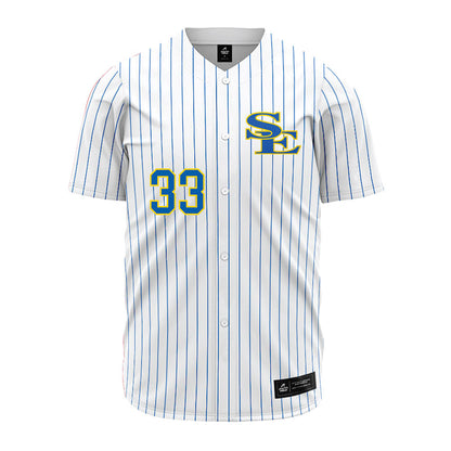 Southeastern - NCAA Baseball : Gabe Massey - White Pinstripe Jersey-0