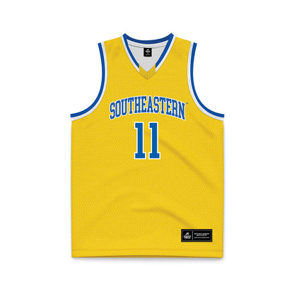 Southeastern - NCAA Men's Basketball : Jalen Williams - Gold Basketball Jersey-0