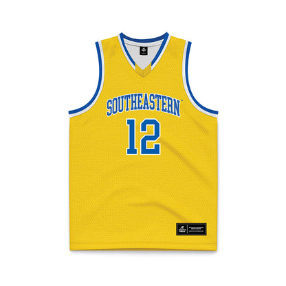 Southeastern - NCAA Men's Basketball : Bela Clobes - Gold Basketball Jersey-0