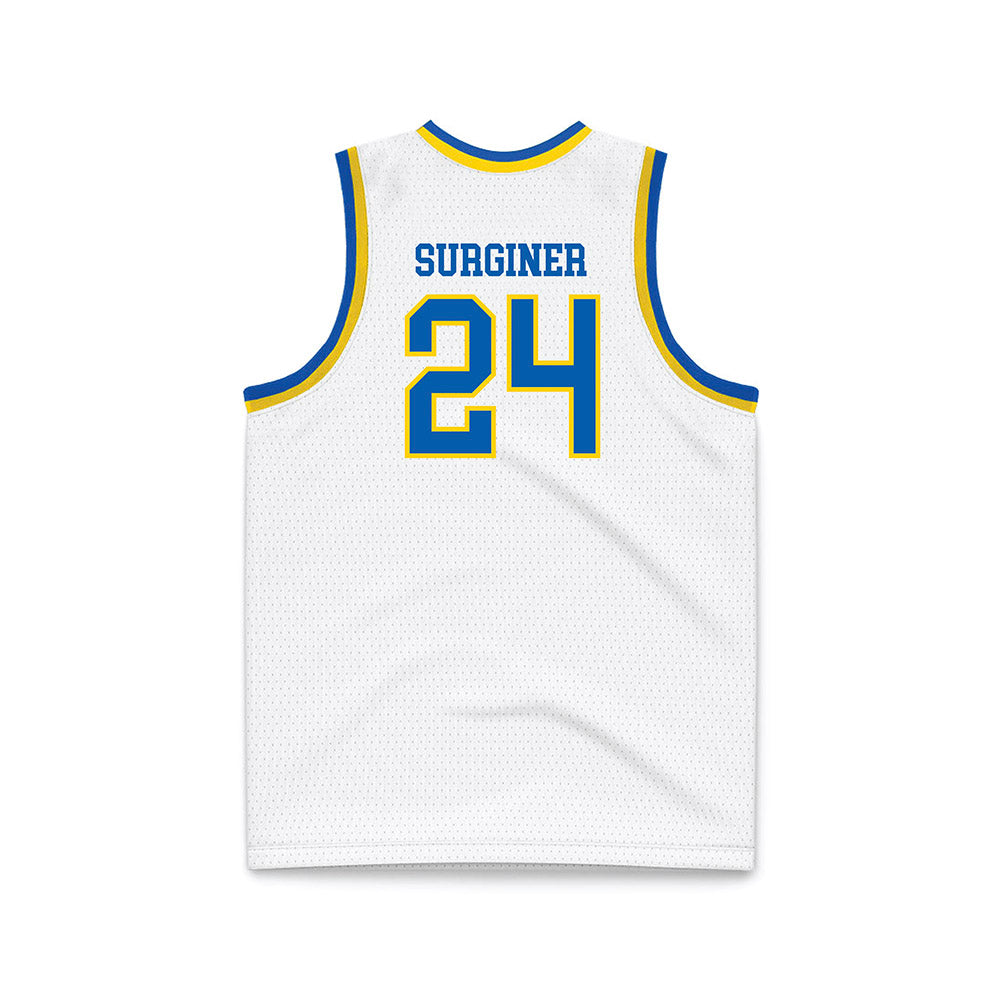 Southeastern - NCAA Women's Basketball : Brooklyn Surginer - White Basketball Jersey-1