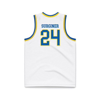 Southeastern - NCAA Women's Basketball : Brooklyn Surginer - White Basketball Jersey-1