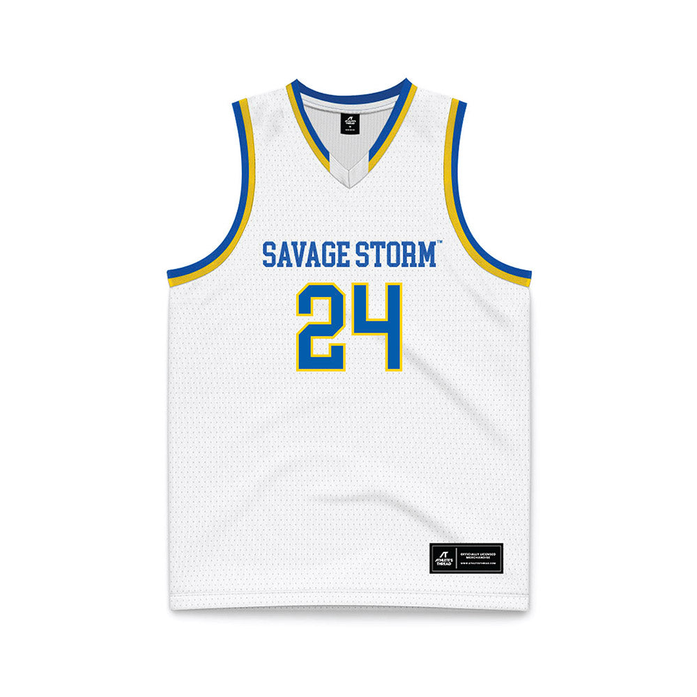 Southeastern - NCAA Women's Basketball : Brooklyn Surginer - White Basketball Jersey-0