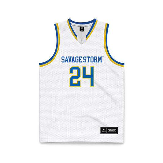 Southeastern - NCAA Women's Basketball : Brooklyn Surginer - White Basketball Jersey-0