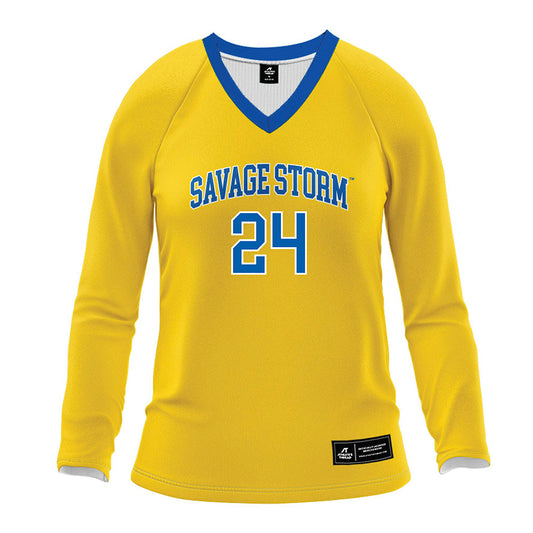Southeastern - NCAA Women's Volleyball : Laura Weatherford - Gold Volleyball Jersey-0