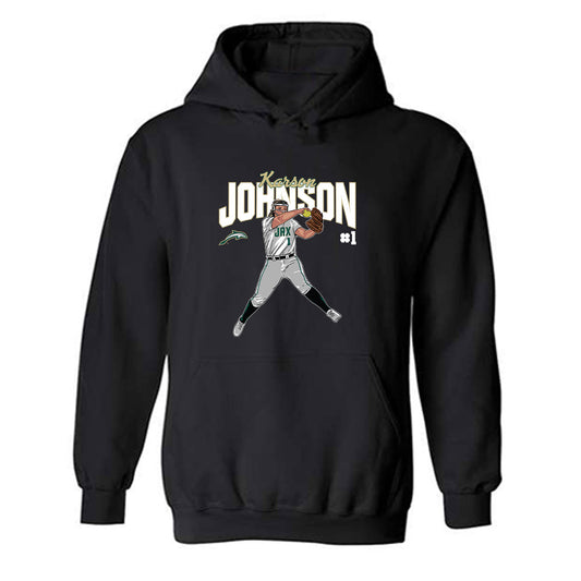 Jacksonville - NCAA Softball : Karson Johnson - Individual Caricature Hooded Sweatshirt-0