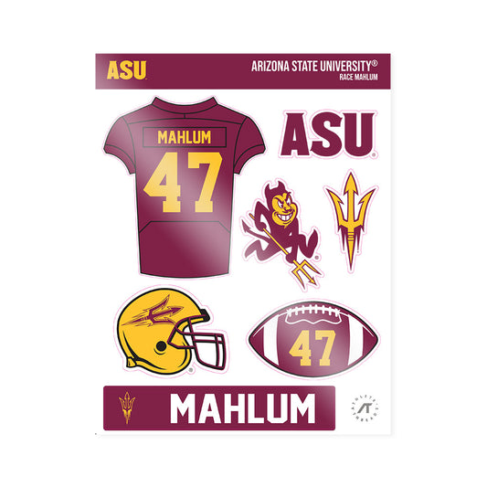 Arizona State - NCAA Football : Race Mahlum - Sticker Sheet-0