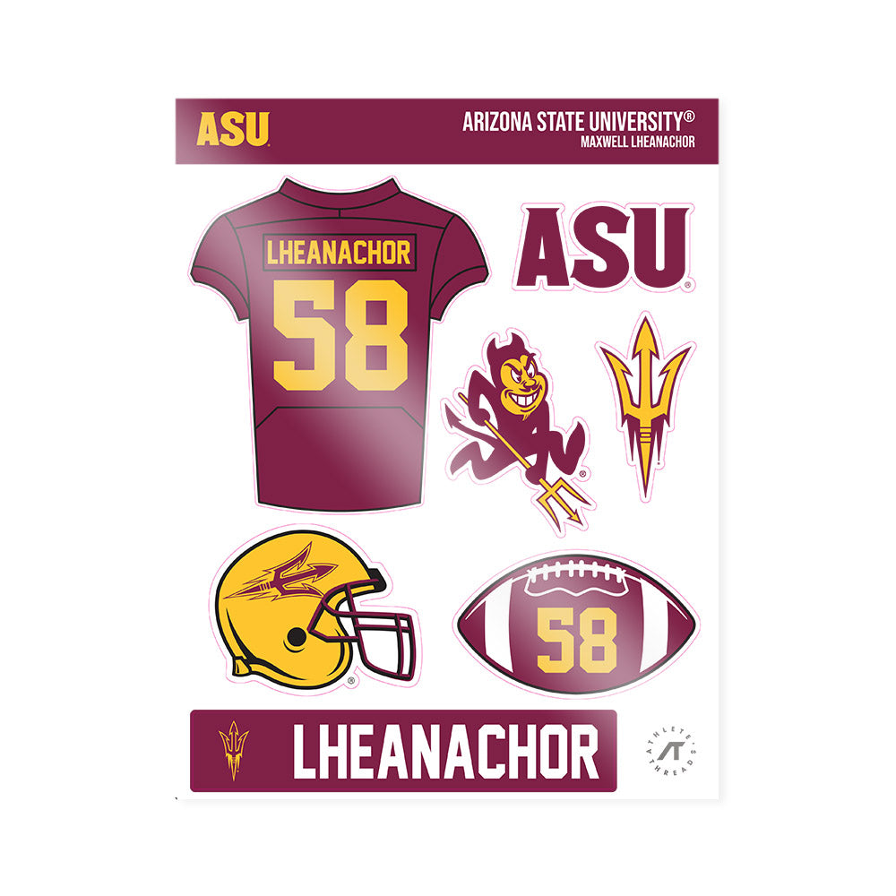 Arizona State - NCAA Football : Maxwell Lheanachor - Sticker Sheet-0