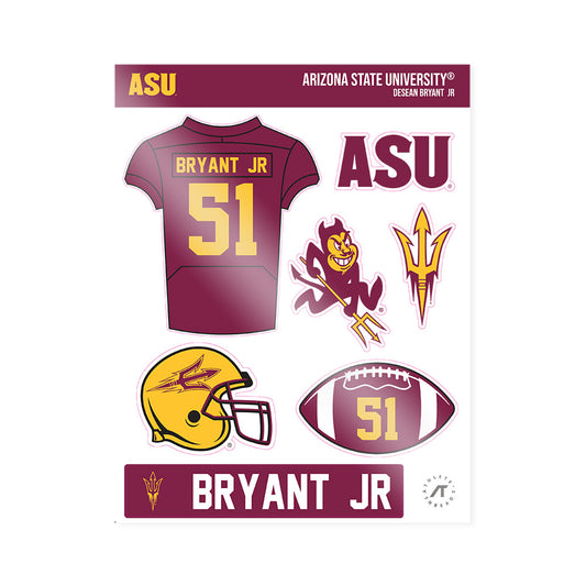 Arizona State - NCAA Football : Desean Bryant Jr - Sticker Sheet-0
