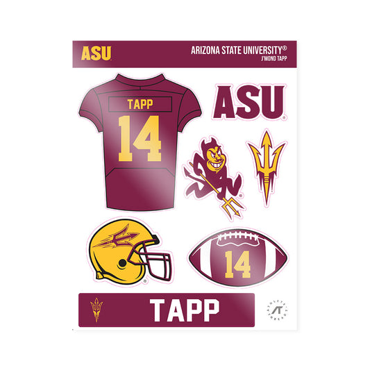 Arizona State - NCAA Football : J'Mond Tapp - Sticker Sheet-0