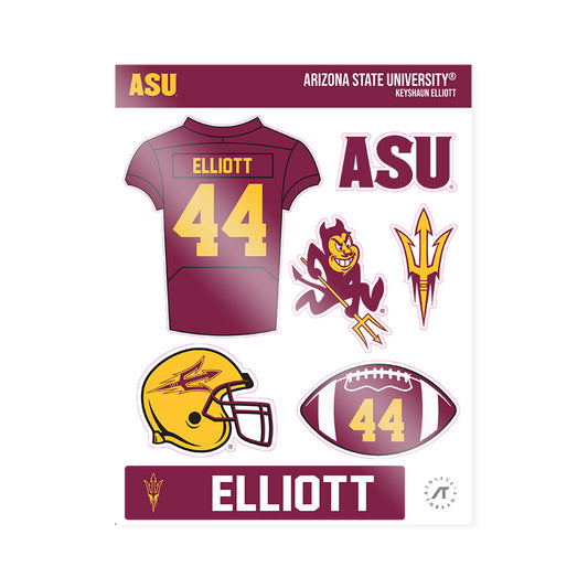 Arizona State - NCAA Football : Keyshaun Elliott - Sticker Sheet-0