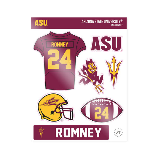 Arizona State - NCAA Football : Tate Romney - Sticker Sheet-0