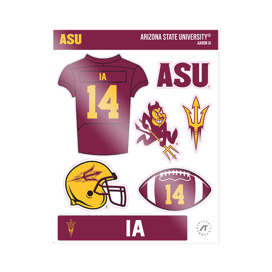 Arizona State - NCAA Football : Aaron Ia - Sticker Sheet-0