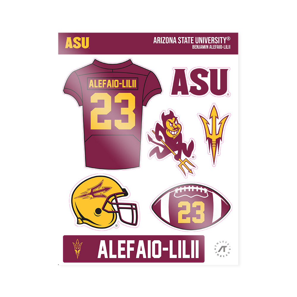 Arizona State - NCAA Football : Benjamin Alefaio-Lilii - Sticker Sheet-0