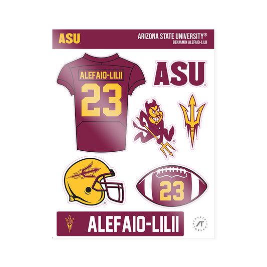 Arizona State - NCAA Football : Benjamin Alefaio-Lilii - Sticker Sheet-0