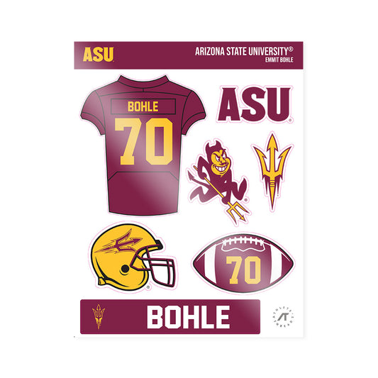 Arizona State - NCAA Football : Emmit Bohle - Sticker Sheet-0