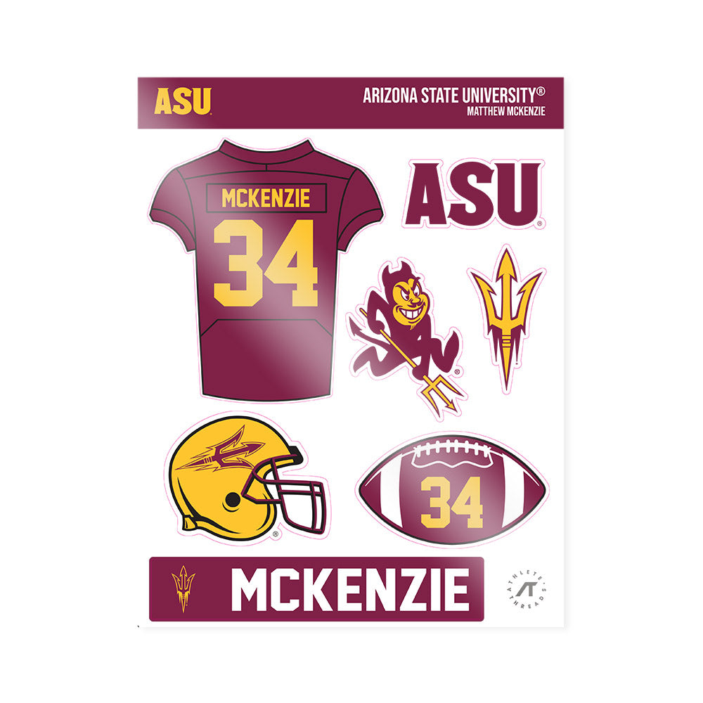 Arizona State - NCAA Football : Matthew McKenzie - Sticker Sheet-0