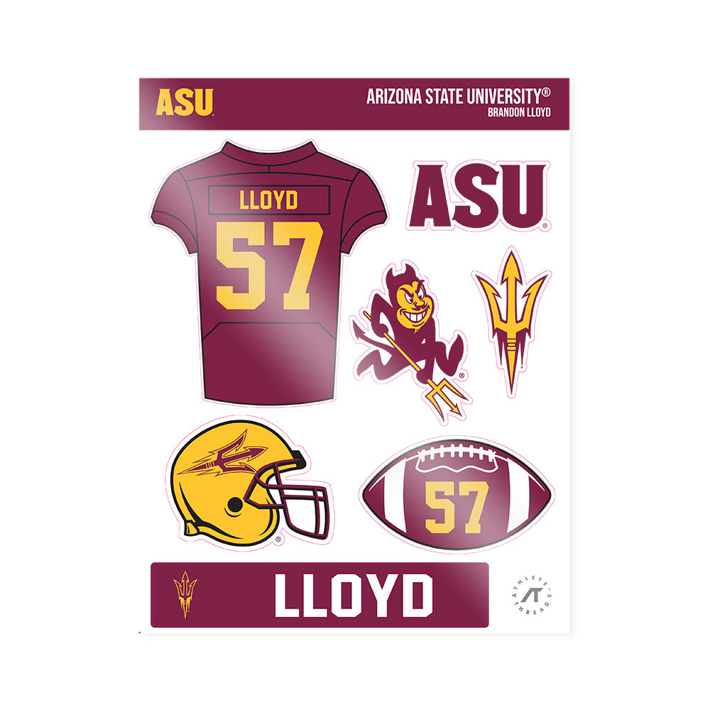 Arizona State - NCAA Football : Brandon Lloyd - Sticker Sheet-0