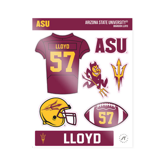 Arizona State - NCAA Football : Brandon Lloyd - Sticker Sheet-0