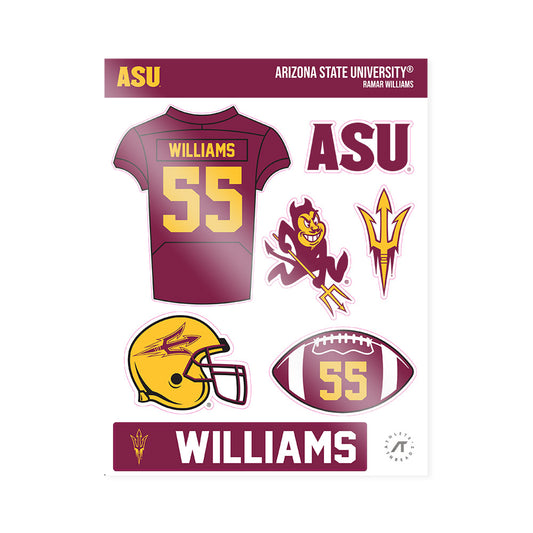 Arizona State - NCAA Football : Ramar Williams - Sticker Sheet-0