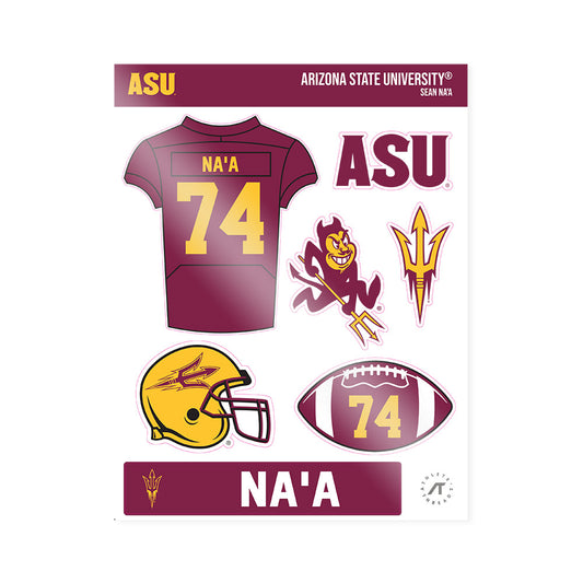 Arizona State - NCAA Football : Sean Na'a - Sticker Sheet-0