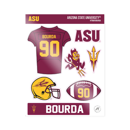 Arizona State - NCAA Football : Kyran Bourda - Sticker Sheet-0