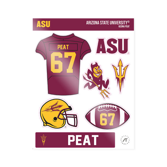 Arizona State - NCAA Football : Keona Peat - Sticker Sheet-0