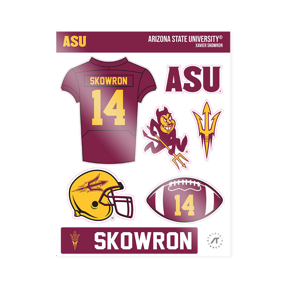 Arizona State - NCAA Football : Xavier Skowron - Sticker Sheet-0