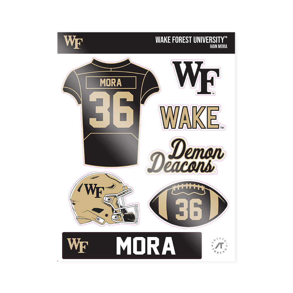 Wake Forest - NCAA Football : Ivan Mora - Sticker Sheet-0