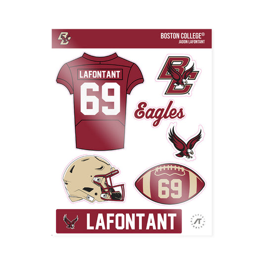 Boston College - NCAA Football : Jadon Lafontant - Sticker Sheet-0