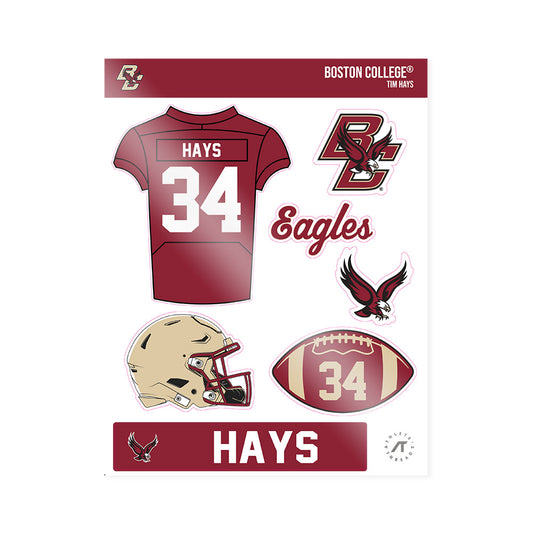 Boston College - NCAA Football : Tim Hays - Sticker Sheet-0