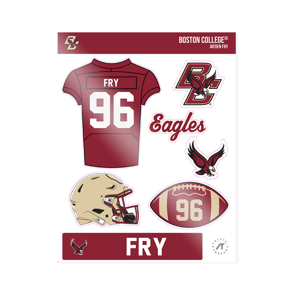 Boston College - NCAA Football : Jayden Fry - Sticker Sheet-0