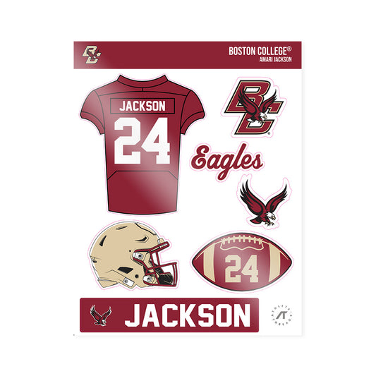 Boston College - NCAA Football : Amari Jackson - Sticker Sheet-0