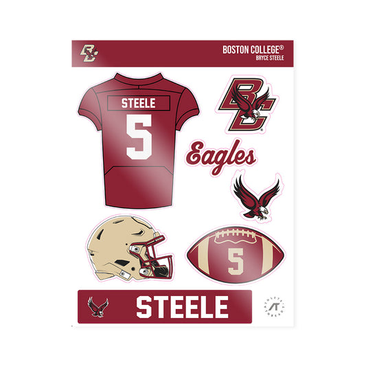 Boston College - NCAA Football : Bryce Steele - Sticker Sheet-0