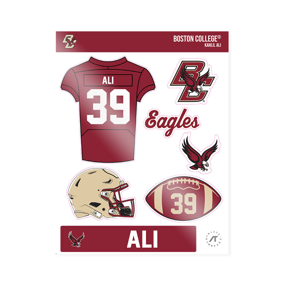 Boston College - NCAA Football : Kahlil Ali - Sticker Sheet-0