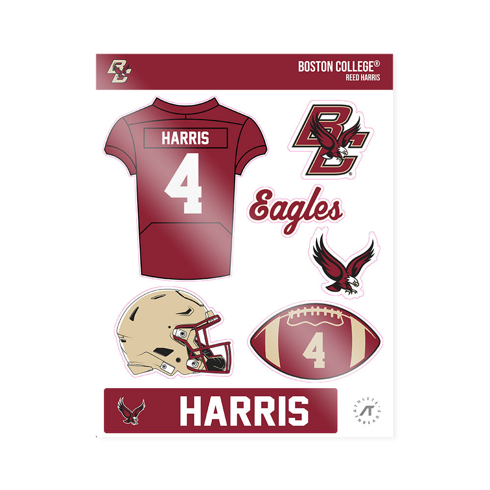 Boston College - NCAA Football : Reed Harris - Sticker Sheet-0