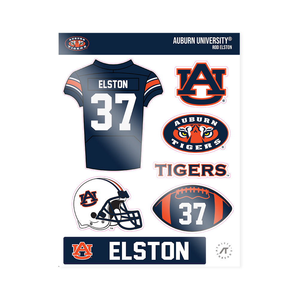 Auburn - NCAA Football : Rod Elston - Sticker Sheet-0