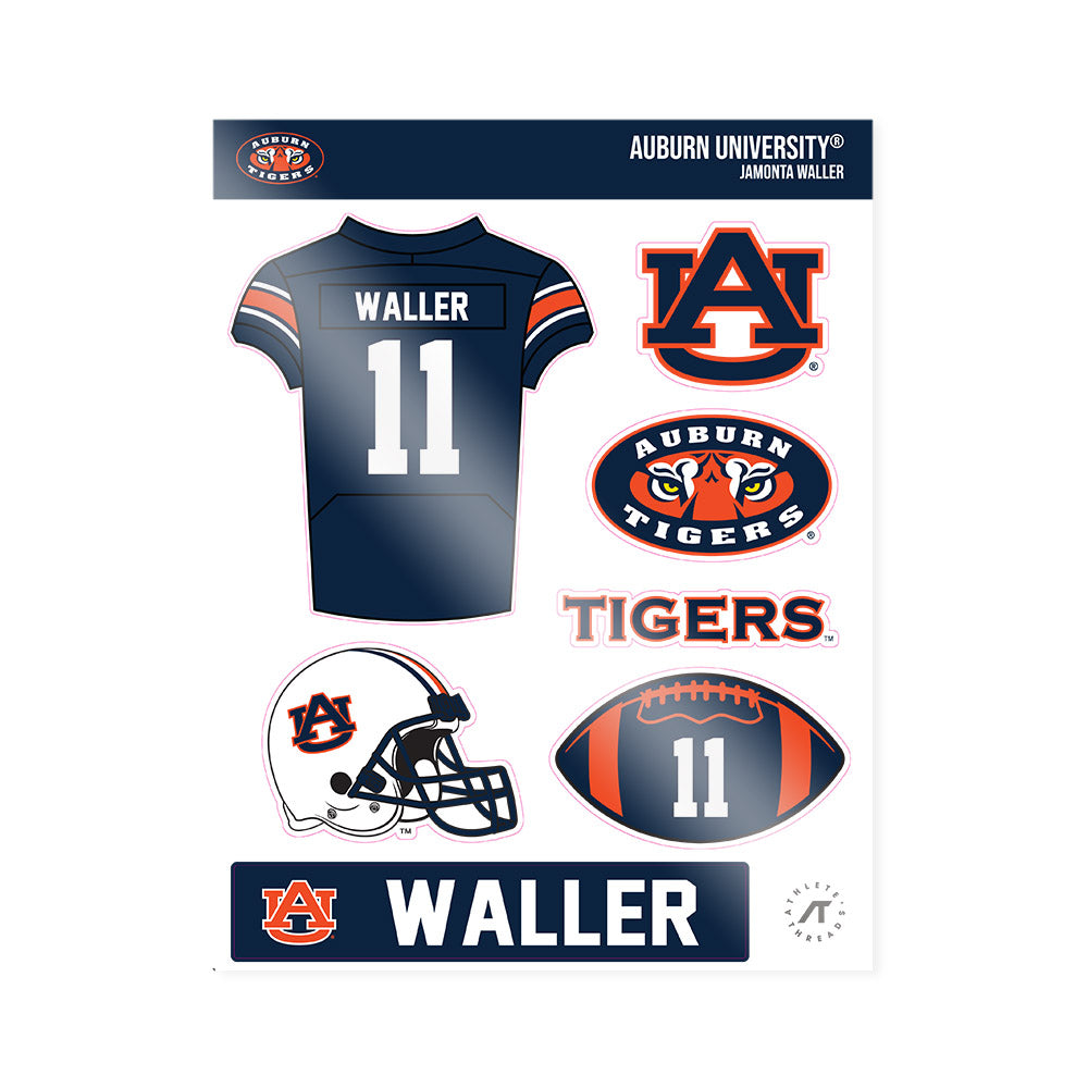 Auburn - NCAA Football : Jamonta Waller - Sticker Sheet-0