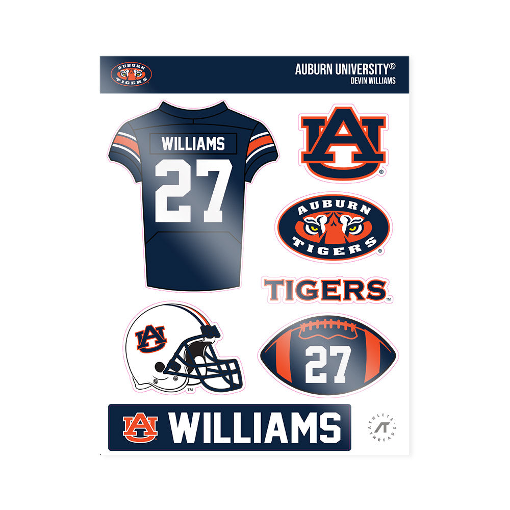 Auburn - NCAA Football : Devin Williams - Sticker Sheet-0