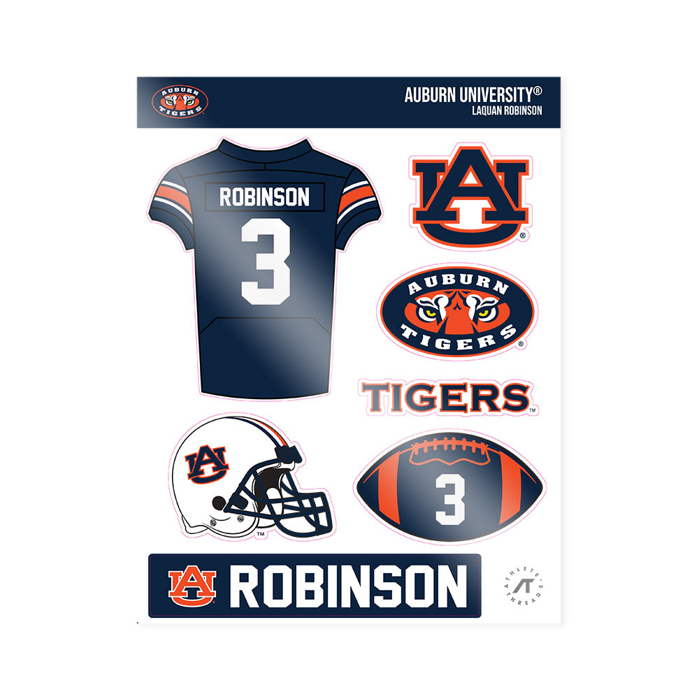 Auburn - NCAA Football : Laquan Robinson - Sticker Sheet-0