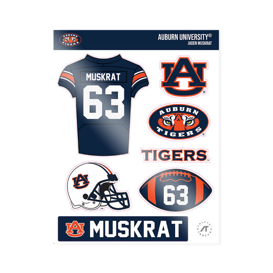 Auburn - NCAA Football : Jaden Muskrat - Sticker Sheet-0