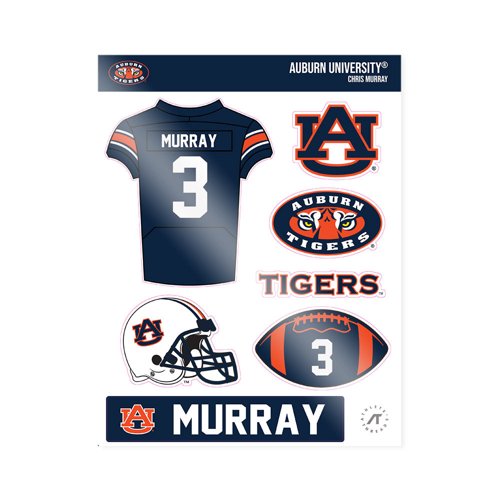Auburn - NCAA Football : Chris Murray - Sticker Sheet-0