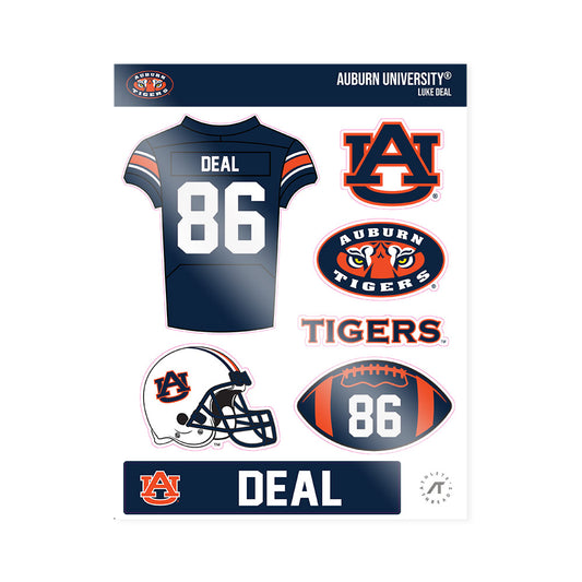 Auburn - NCAA Football : Luke Deal - Sticker Sheet-0