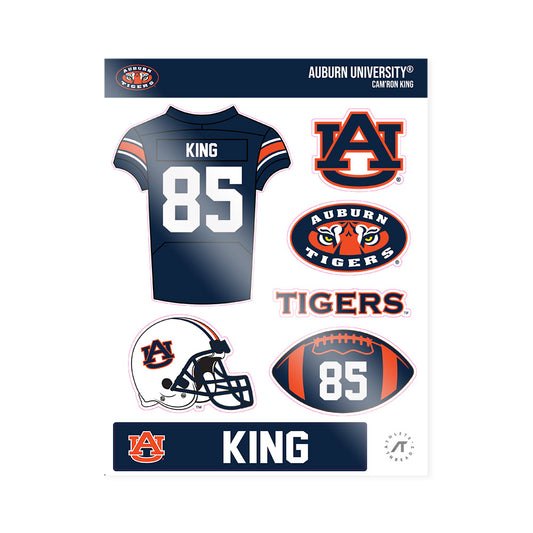 Auburn - NCAA Football : Cam'Ron King - Sticker Sheet-0