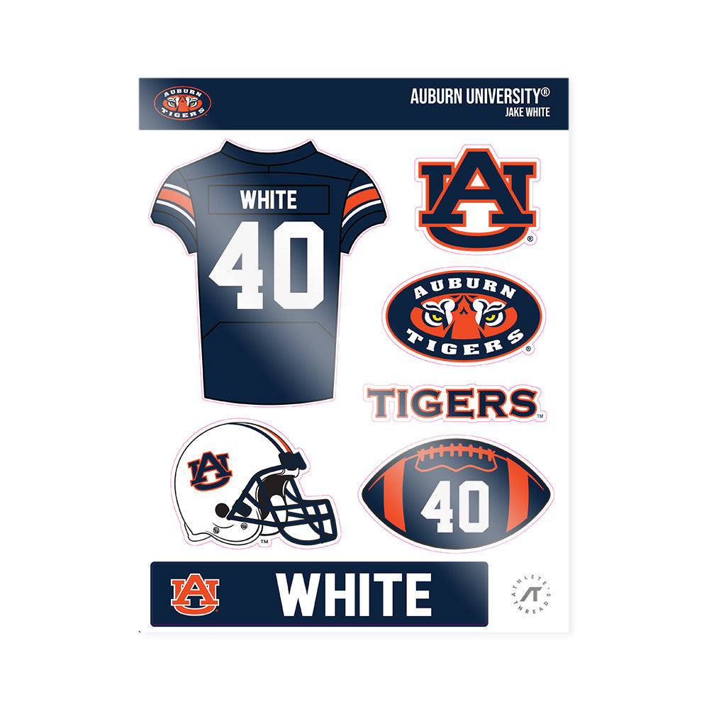 Auburn - NCAA Football : Jake White - Sticker Sheet-0